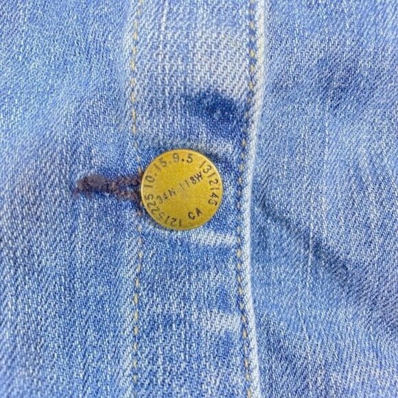 Haute Hippie Tribe Lottie Denim Jacket Blue, Size Small - Picture 7 of 12